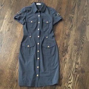 Button down dress with pockets